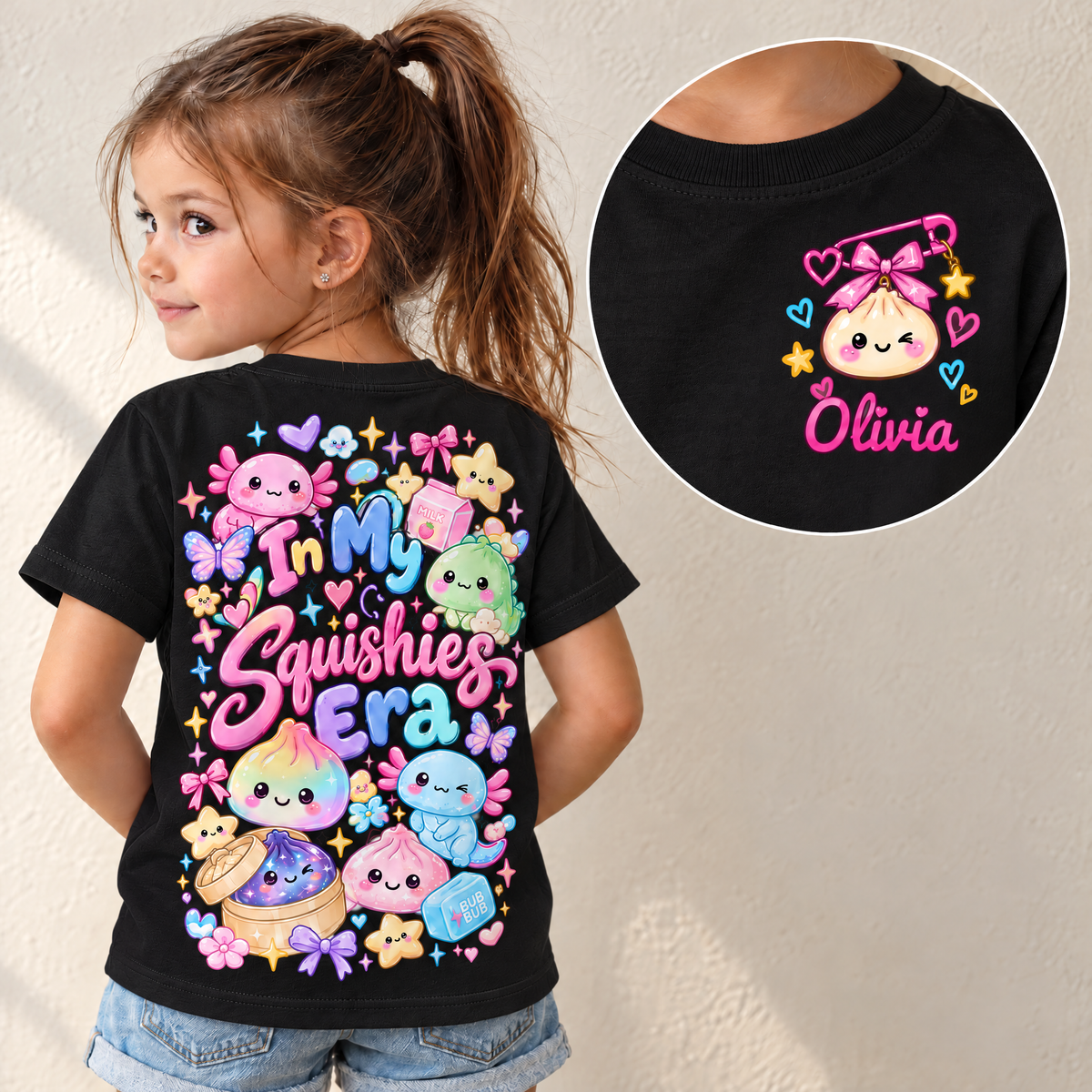 Children’s T-shirt – In My Squishies Era with name – with squishy toy – Personalised #98212 [PC-GALLERY:cmv14ie5u00cpp7f20bnub44b:dad65c3e-8ddf-4278-8b12-696162aa535b:0c3790c84242e22d5e208a9f30cc3c07025207bf4c9e9b0c7fcddce6fa45b760]