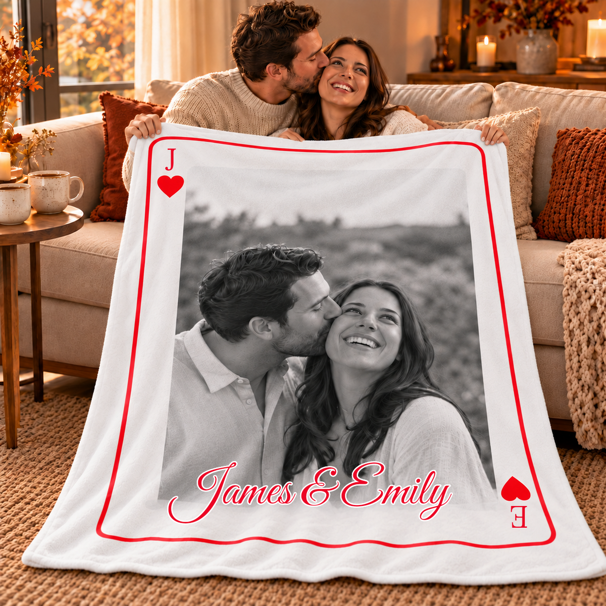 Personalised blanket with photo, names and initials #90371 [PC-GALLERY:cmutyahti003lqtiooqu1n82t:3f4910a7-4d06-47f6-b5a4-6f77a9b15ced:0a20814ce248811c1c39882808849994738c1430f0bffc0f062d62be1b9824eb]