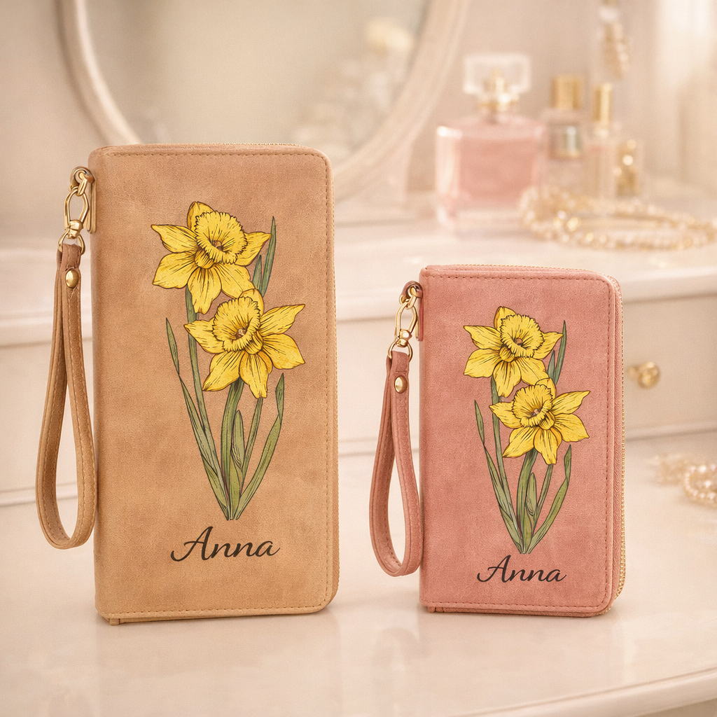 Personalised wallet with a birthday flower and name [PC-GALLERY:cmv77mkft00lfmrabph8031ir:8e1f6873-320d-4c27-8963-a68902ac1d0d:c5bc3be2b0206571e197a57b8c040bfd0255ae75c51ec65e3309183a5ac2d174]