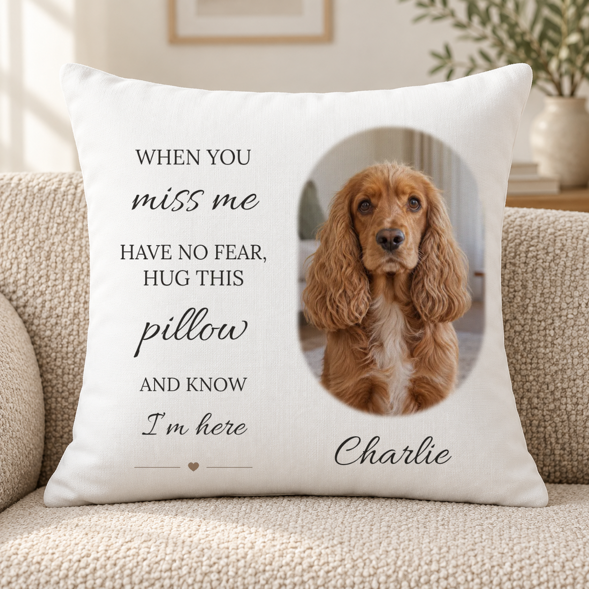 Dog/cat photo cushion – Personalised #47359