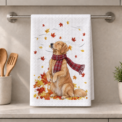 Kitchen Towel (tea towel) with a picture of a dog/cat – Personalised #0096771 — Personalisation preview