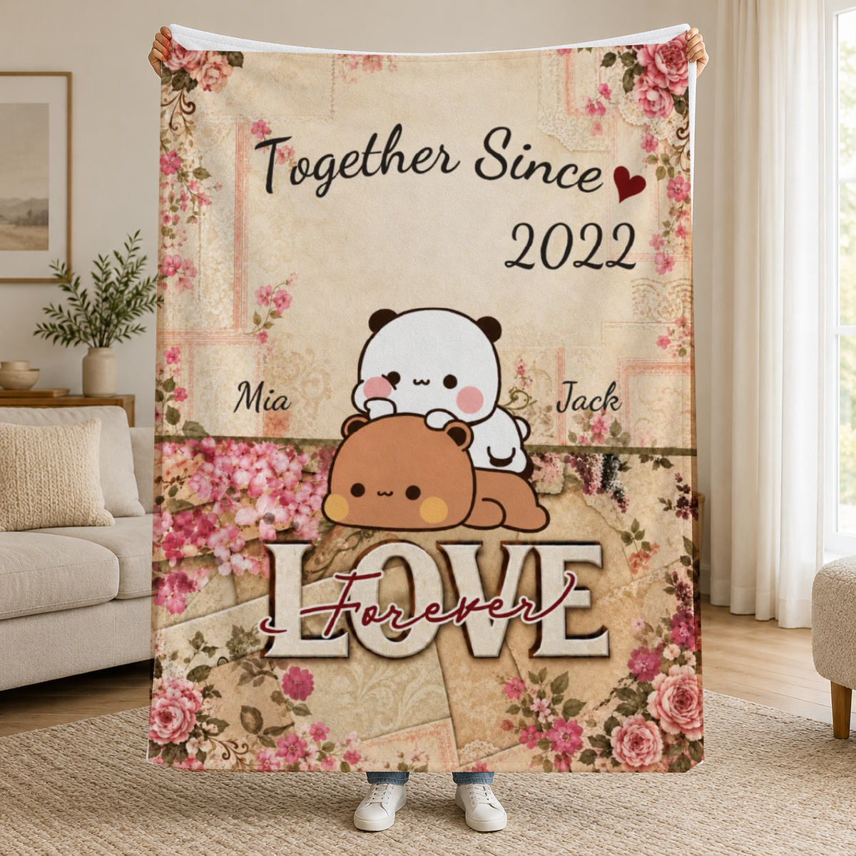 Personalised blanket – together for couples #436211 [PC-MOCKUP:cmut0ujpt0001o70x5gg7sj02:5e24367e086d9aa712cbb9b7:5e24367e086d9aa712cbb9b78696f48d41c65bb50f8295804b00140380d72d47]