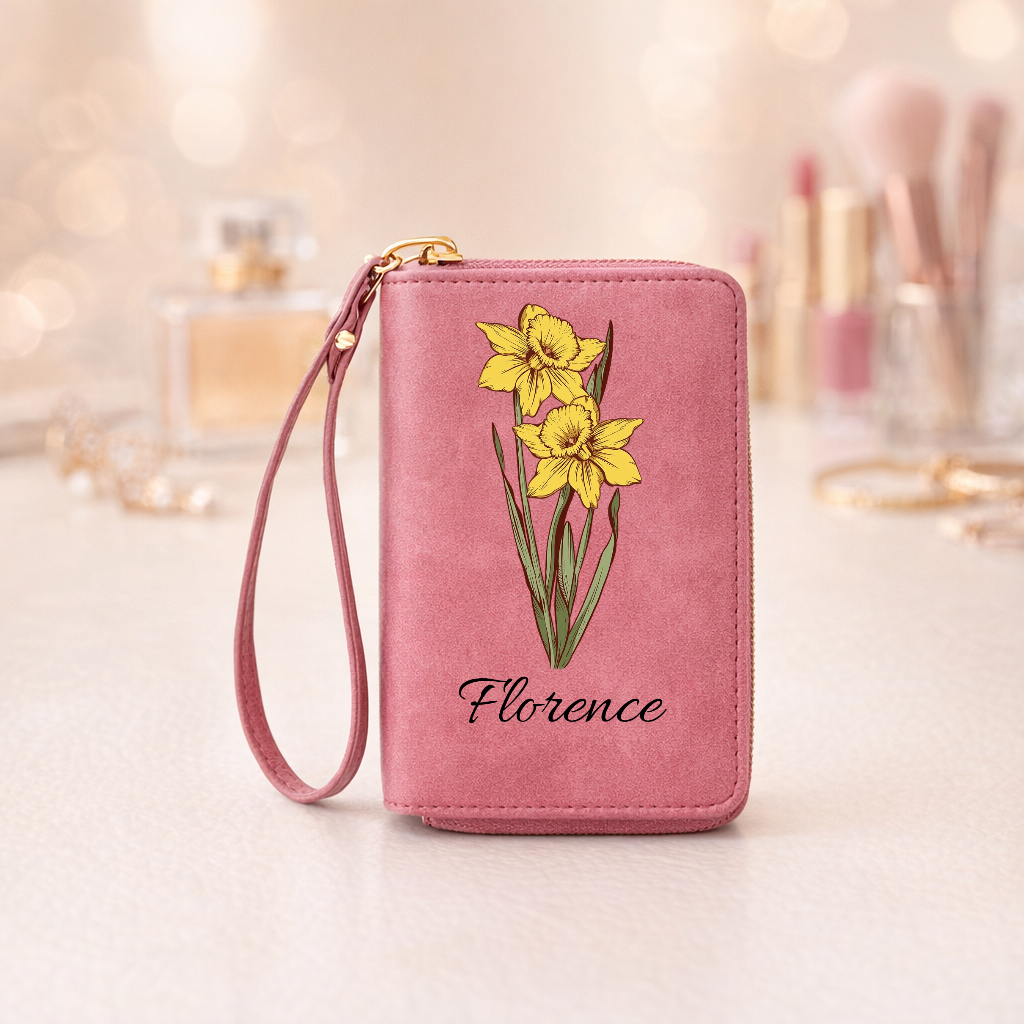 Personalised wallet with a birthday flower and name [PC-MOCKUP:cmv77mkft00lfmrabph8031ir:b868cd4430a9ddf1047a46df:b868cd4430a9ddf1047a46df49b70dd4f8211d8fac87093c9be5787c594e8c9a]