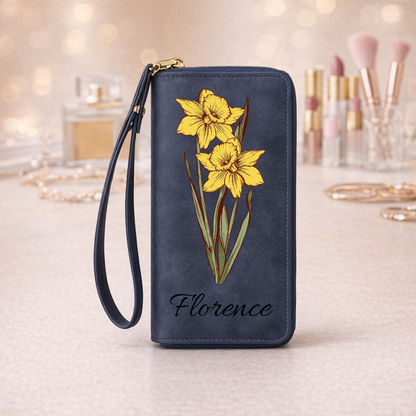 Personalised wallet with a birthday flower and name [PC-MOCKUP:cmv77mkft00lfmrabph8031ir:b98fd18b16d0fd4b915af6c0:b98fd18b16d0fd4b915af6c0c25c51698acd06f30fafc91eef0359d82d030615]