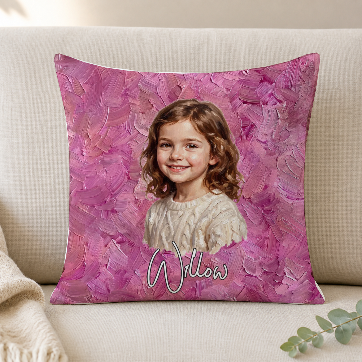 Oil painting-style photo cushion – Personalised #98439 [PC-MOCKUP:cmv9wb8yk003jo41ghs8804pg:0420e1ea9e2028dc5a123e66:0420e1ea9e2028dc5a123e66cd286a2c5a07f1975b891304bea99c8329cb89d9]