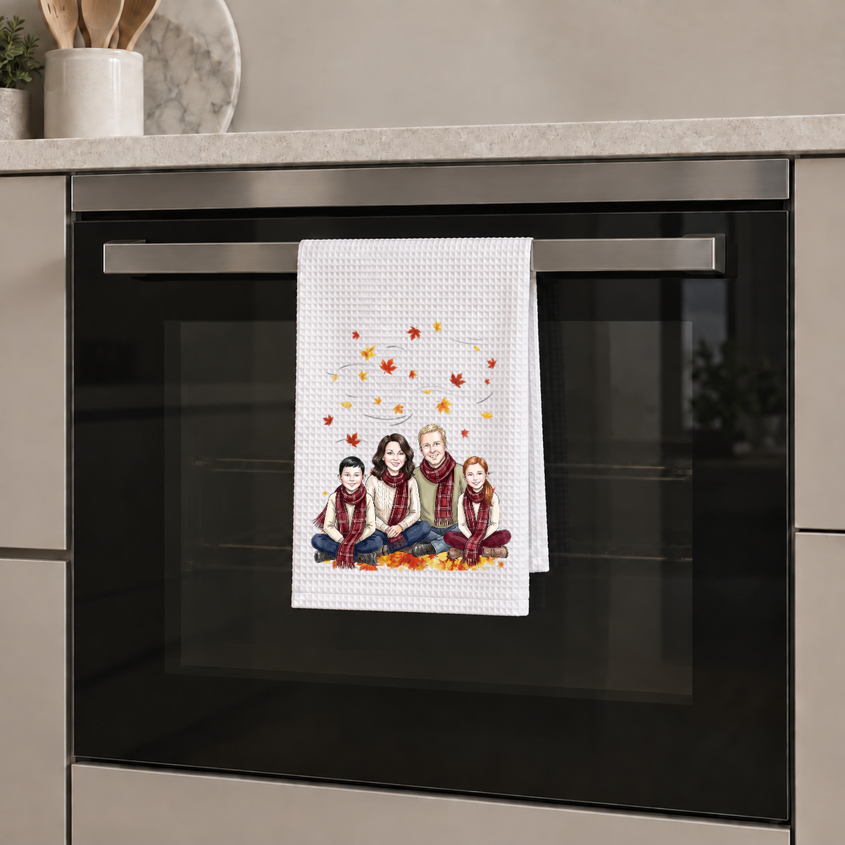 Kitchen tea towel (cloth) featuring a family photo #78393 [PC-MOCKUP:cmvc1kz1s00eppgza207pydab:7bac7b29ef07a4711e739ec7:7bac7b29ef07a4711e739ec7a8f1f1e0b0c82b356102d58c684196b5985106a9]
