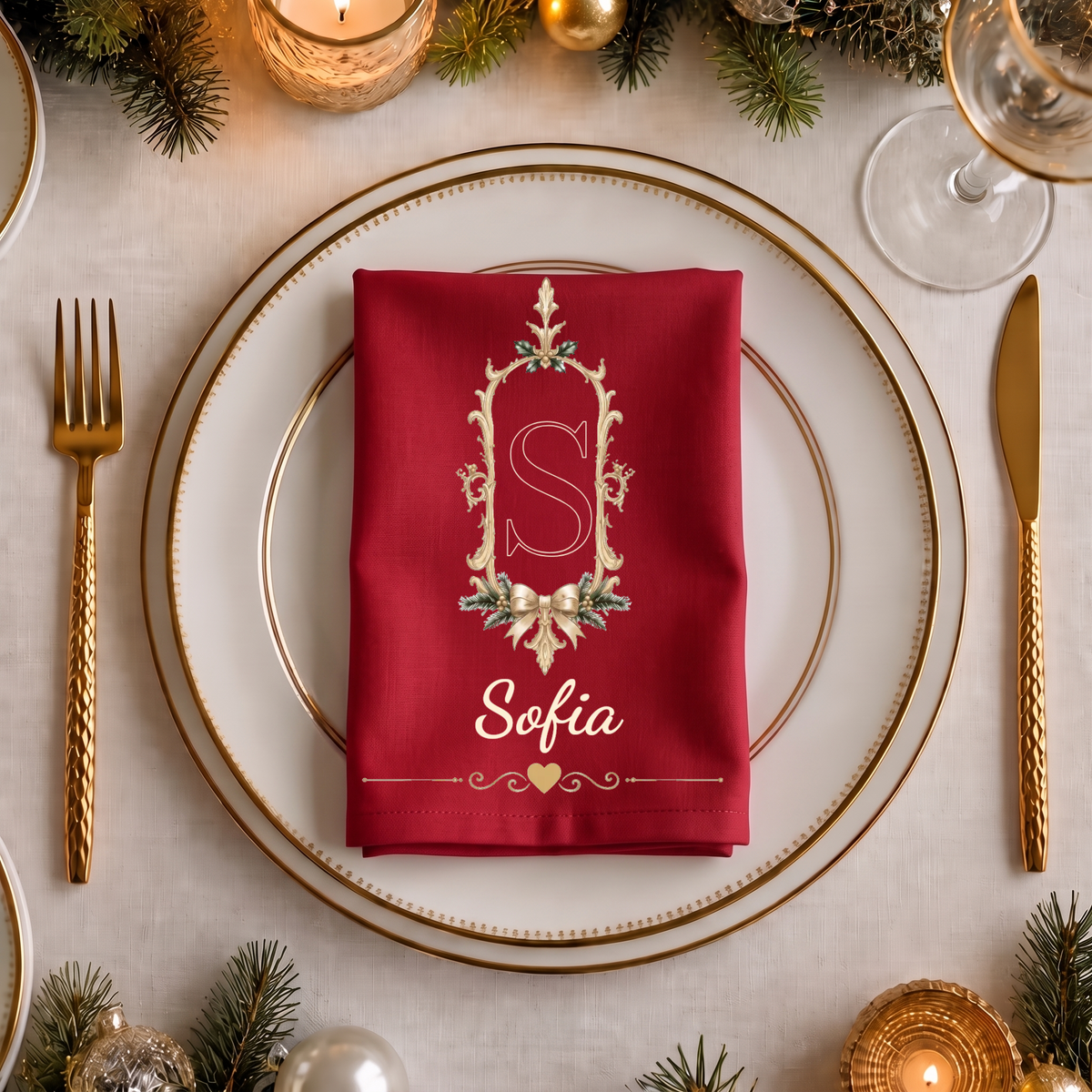 Christmas napkin with initial and name — retro style with a bow #68294 [PC-MOCKUP:cmvh66uav00afqv440ijr7hz9:c43ae3713d636879d544bebb:c43ae3713d636879d544bebb543c4ee7b9bd65d7772ae360e0258725508a25f3]