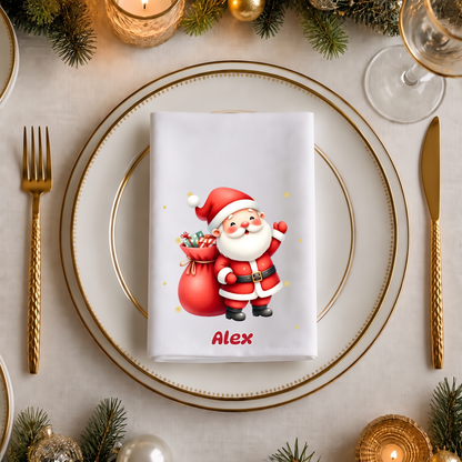 Christmas napkin featuring Father Christmas and a name #58319 [PC-MOCKUP:cmvmeuv7p00axn3070o9izpgu:9e93a832818f15ad962a909f:9e93a832818f15ad962a909fc7fa8f54e72d35e74a3f50e320c436cba81ecf46]