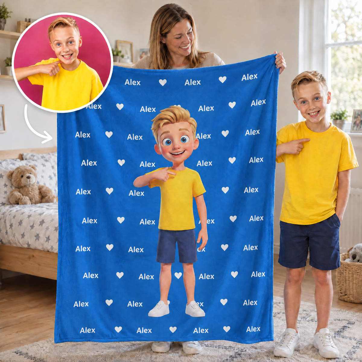 Blanket featuring your 3D character and name – Personalised #61843 [PC-GALLERY:cmvf1wzuc0037oytj83534j6y:7bb8990f-e4bd-5ab5-af7b-33ee1b5d2ee5:57cfd82380c040db1d6ec3aa674919eca4889fa518bbd19d3e1d86079cea3451]